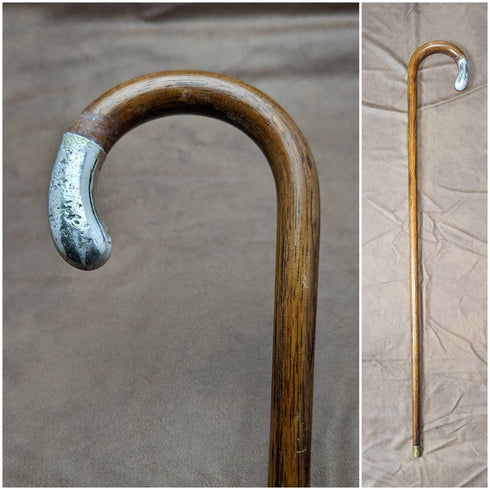 1928年 英国ヴィンテージ 紳士用ステッキ 杖 曲がりハンドル 78cm